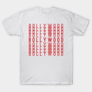 Bollywood Hindi Indian Movies Repeating Red Text Gift T-Shirt